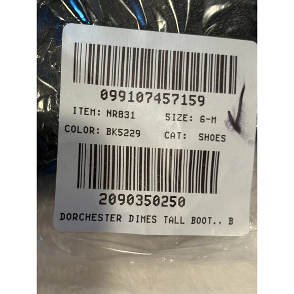 Madewell Dimes Tall Boots 6 Knee High Black NWT Heel NR831 Leather Prep Academia - Picture 6 of 7